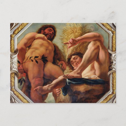 レオ、〔占星術の〕十二宮図のシンボルや象徴 ポストカード (正面)