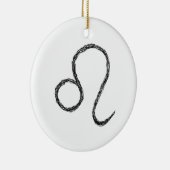 レオ。 (占星術の)十二宮図の占星術のな印 セラミックオーナメント (右)