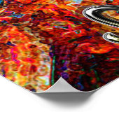 レオ〔占星術の〕十二宮図アート ポスター (角)