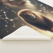 レオ〔占星術の〕十二宮図ア威厳のあるート – ライオンと星座。 シェルパブランケット (3/4)