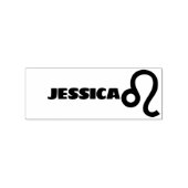 レオ〔占星術の〕十二宮図クール名パーソナライズされた文字語 ラバースタンプ (インプリント)