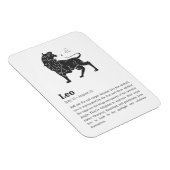 レオ〔占星術の〕十二宮図サインのポスター マグネット (右側)