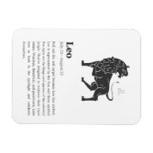 レオ〔占星術の〕十二宮図サインのポスター マグネット (横)