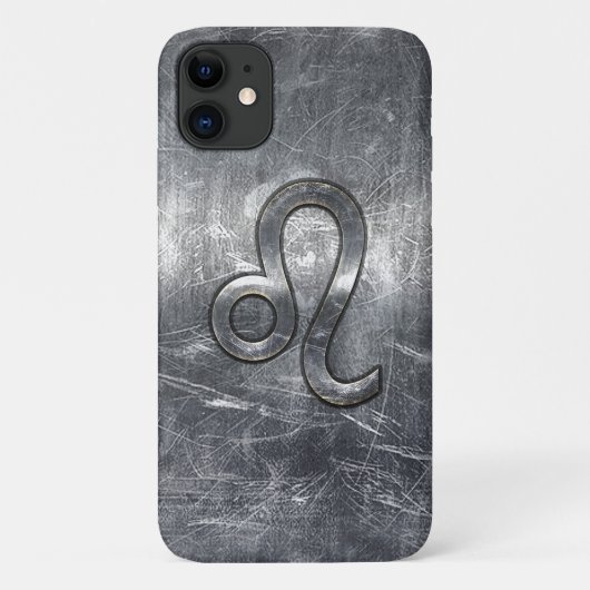 レオ〔占星術の〕十二宮図サインインインダストリアルスタイル Case-Mate iPhoneケース (裏面)