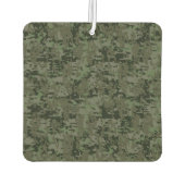 レオ〔占星術の〕十二宮図サインオンオリーブグリーンデジタル迷彩柄 カーエアーフレッシュナー (裏面)