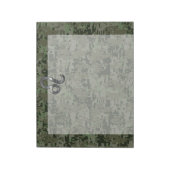 レオ〔占星術の〕十二宮図サインオングリーンデジタルカモフラージュ ノートパッド (回転)