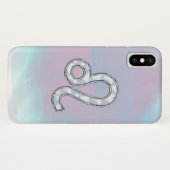 レオ〔占星術の〕十二宮図サインオンパステルズヌカースタイルプリント Case-Mate iPhoneケース (裏面(横))