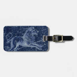 レオ〔占星術の〕十二宮図サインヴィンテージイラストレーションラゲージタグ ラゲッジタグ