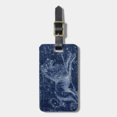 レオ〔占星術の〕十二宮図サインヴィンテージイラストレーションラゲージタグ ラゲッジタグ (正面縦)