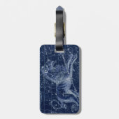 レオ〔占星術の〕十二宮図サインヴィンテージイラストレーションラゲージタグ ラゲッジタグ (裏面縦)