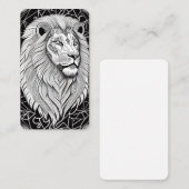 レオ〔占星術の〕十二宮図サイン占星術の- Lion 名刺 (正面/裏面)