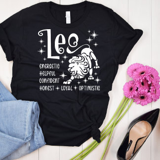 レオ〔占星術の〕十二宮図サイン占星術性形質の特徴 Tシャツ