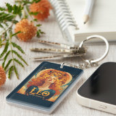 レオ〔占星術の〕十二宮図サンサインライオン キーホルダー (正面右)