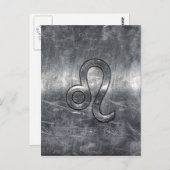 レオ〔占星術の〕十二宮図シンボルグランジイン動揺してスタイル ポストカード (正面/裏面)