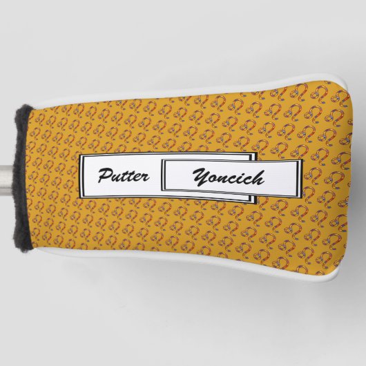 レオ〔占星術の〕十二宮図シンボル要素Kenneth Yoncich ゴルフヘッドカバー (正面)