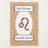 レオ〔占星術の〕十二宮図シンボル要素Kenneth Yoncich プランナー手帳 (正面)