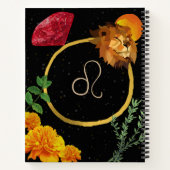 レオ〔占星術の〕十二宮図ジャーナル ノートブック (裏面)