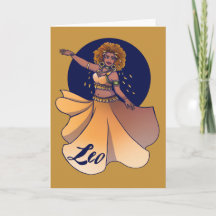 レオ〔占星術の〕十二宮図ベリーダンサー女神