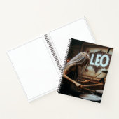 レオ〔占星術の〕十二宮図ミュージシャンドラム ノートブック (内部)