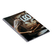 レオ〔占星術の〕十二宮図ミュージシャンドラム ノートブック (右側)