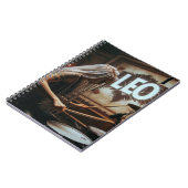 レオ〔占星術の〕十二宮図ミュージシャンドラム ノートブック (左側)