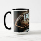 レオ〔占星術の〕十二宮図ミュージシャンドラム マグカップ (左)