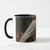 レオ〔占星術の〕十二宮図ミュージシャンドラム マグカップ (左)