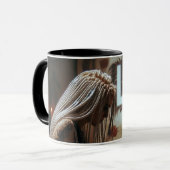 レオ〔占星術の〕十二宮図ミュージシャンドラム マグカップ (正面左)