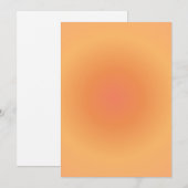 レオ〔占星術の〕十二宮図レオオーラオレンジグラデーション シーズンカード (正面/裏面)