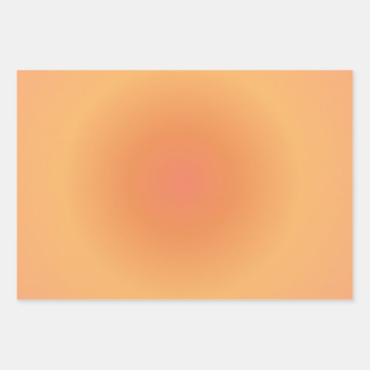 レオ〔占星術の〕十二宮図レオオーラオレンジグラデーション ラッピングペーパーシート (正面2)