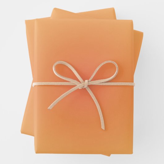 レオ〔占星術の〕十二宮図レオオーラオレンジグラデーション ラッピングペーパーシート (インサイチュ)