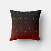 レオ〔占星術の〕十二宮図レッド&ブラック装飾用クッション クッション (裏面)