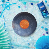 レオ〔占星術の〕十二宮図占星術のサイン – ファイリーゴールデンサン ペーパープレート (パーティー)