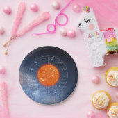 レオ〔占星術の〕十二宮図占星術のサイン – ファイリーゴールデンサン ペーパープレート (パーティー)