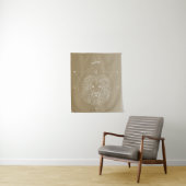 レオ〔占星術の〕十二宮図占星術星記号グラデーション タペストリー (インサイチュ)