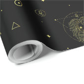 レオ〔占星術の〕十二宮図占星術星記号グラデーション ラッピングペーパー (ロールコーナー)