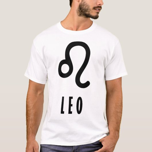 レオ〔占星術の〕十二宮図徴候 Tシャツ (正面)