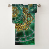 レオ〔占星術の〕十二宮図星占いデザイン バスタオルセット (インサイチュ)