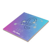 レオ〔占星術の〕十二宮図星印占星術星座 タイル (側面)