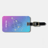 レオ〔占星術の〕十二宮図星印占星術星座 ラゲッジタグ (正面横)