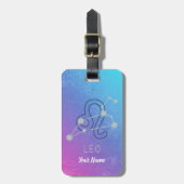 レオ〔占星術の〕十二宮図星印占星術星座 ラゲッジタグ (正面縦)