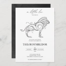 レオ〔占星術の〕十二宮図星印Astrologyベビーシャワー 招待状