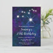 レオ〔占星術の〕十二宮図星座バースデーパーティー 招待状 (スタンド正面)