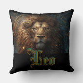 レオ〔占星術の〕十二宮図標識 クッション (裏面)