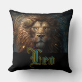 レオ〔占星術の〕十二宮図標識 クッション (正面)