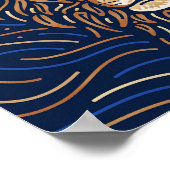 レオ〔占星術の〕十二宮図標識 |〔占星術の〕十二宮図デジタルプリント ポスター (角)