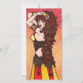 レオ〔占星術の〕十二宮図獅子女神レオスシンボル シーズンカード (正面)