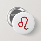 レオ、〔占星術の〕十二宮図記号、占星術 缶バッジ (正面&裏面)