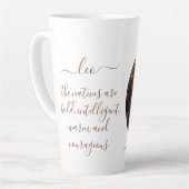 レオ〔占星術の〕十二宮図金ゴールドと黒 カフェラテマグ (左アングル)