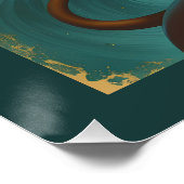 レオ〔占星術の〕十二宮図7月威厳がある誕生日ライオン ポスター (コーナー)